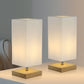 Set of 2 Mano Wooden Square Table lamp