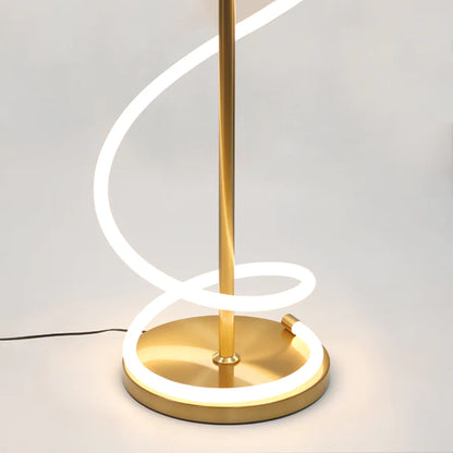 Lyona Gold LED Floor Lamp