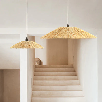 Lucia Raffia Pendant Light