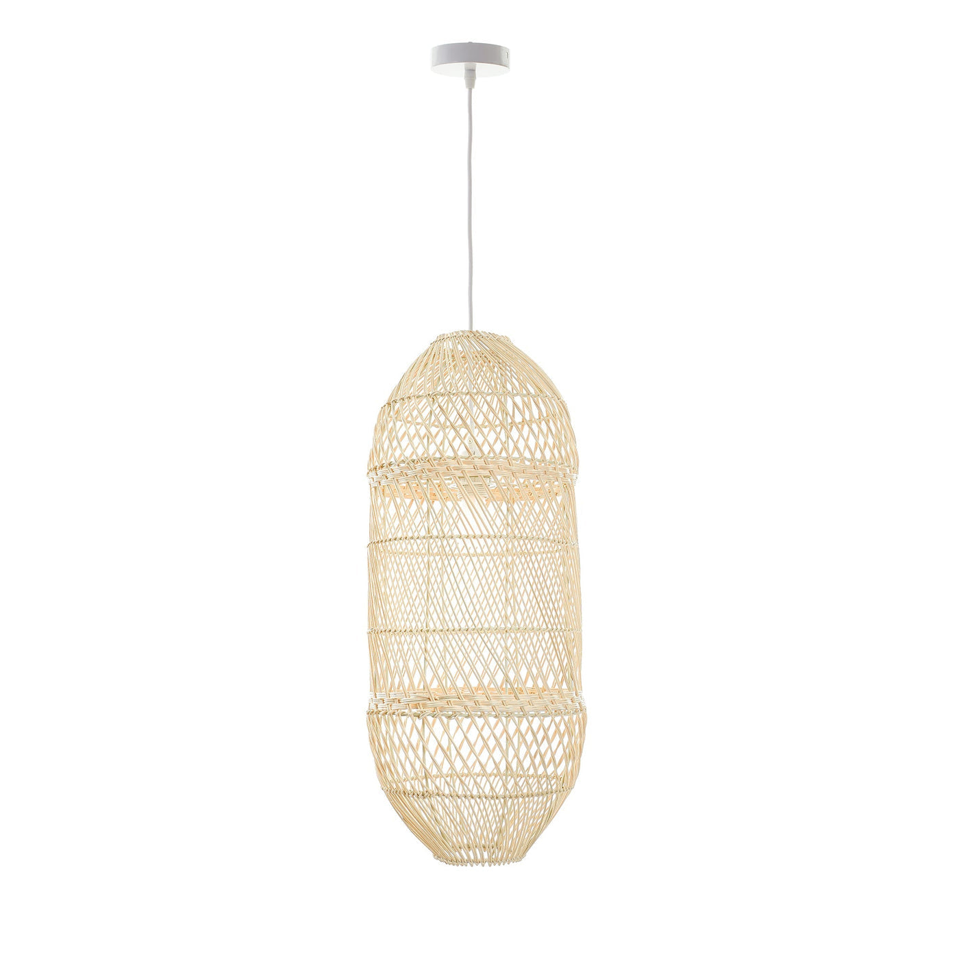 Zinnia Rattan Pendant Light