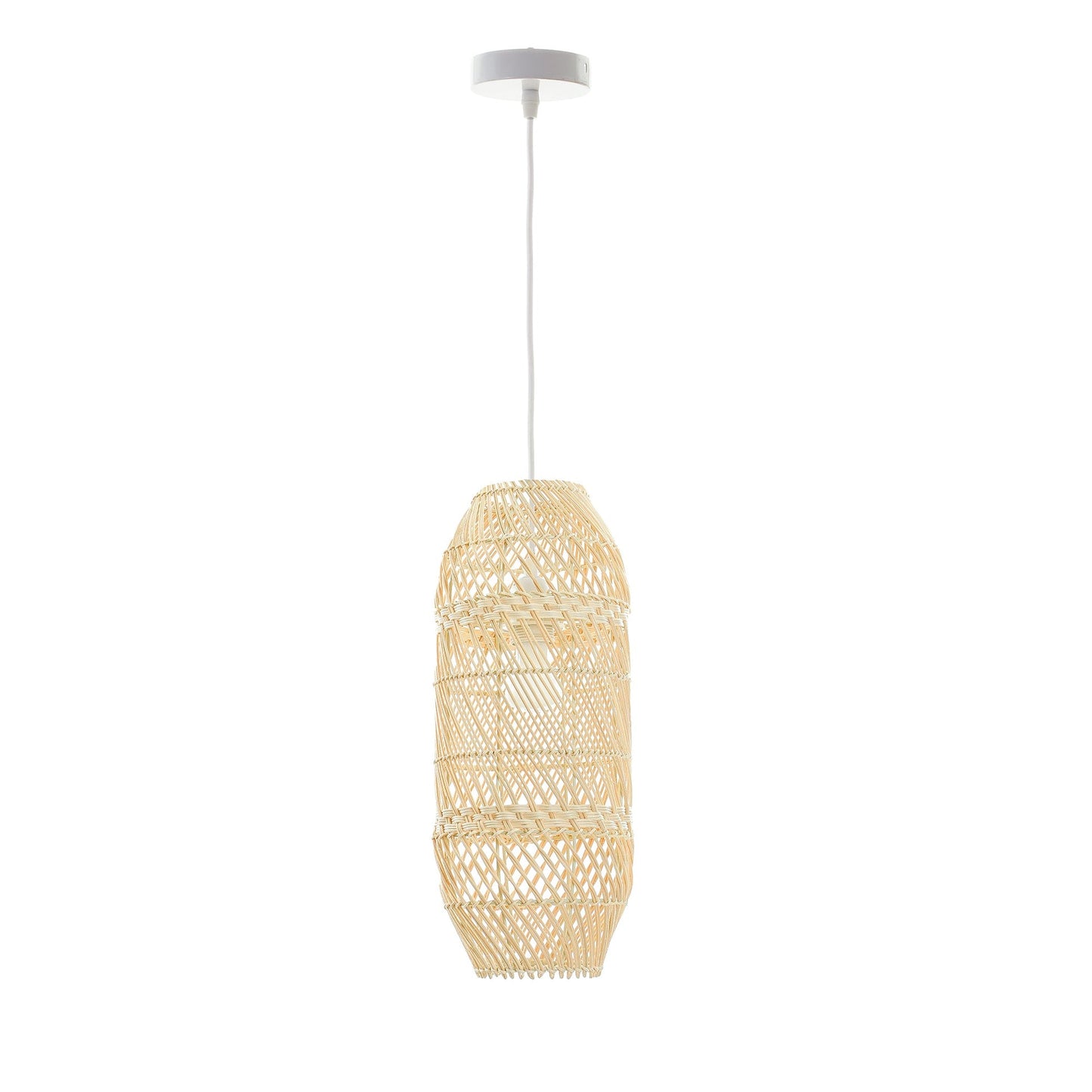 Zinnia Rattan Pendant Light