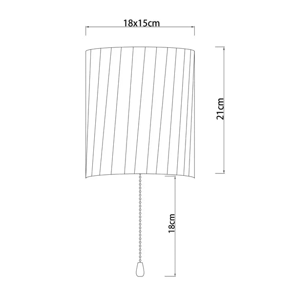 Willow Pull Cord Wall Light