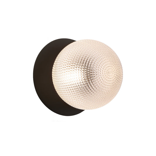 Odessa Diamond Cut Glass LED Wall Light - 10cm