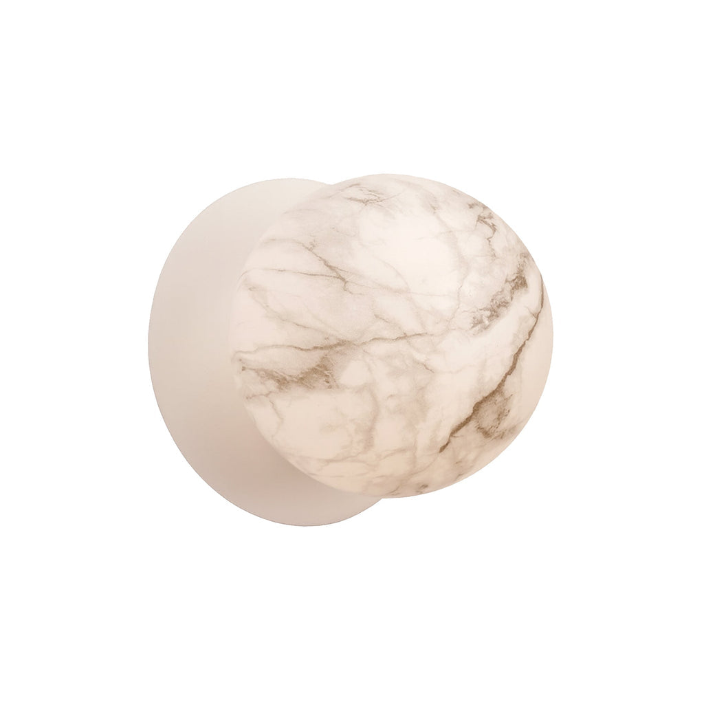 Odessa Marble Opal Glass LED Wall Light - 10cm