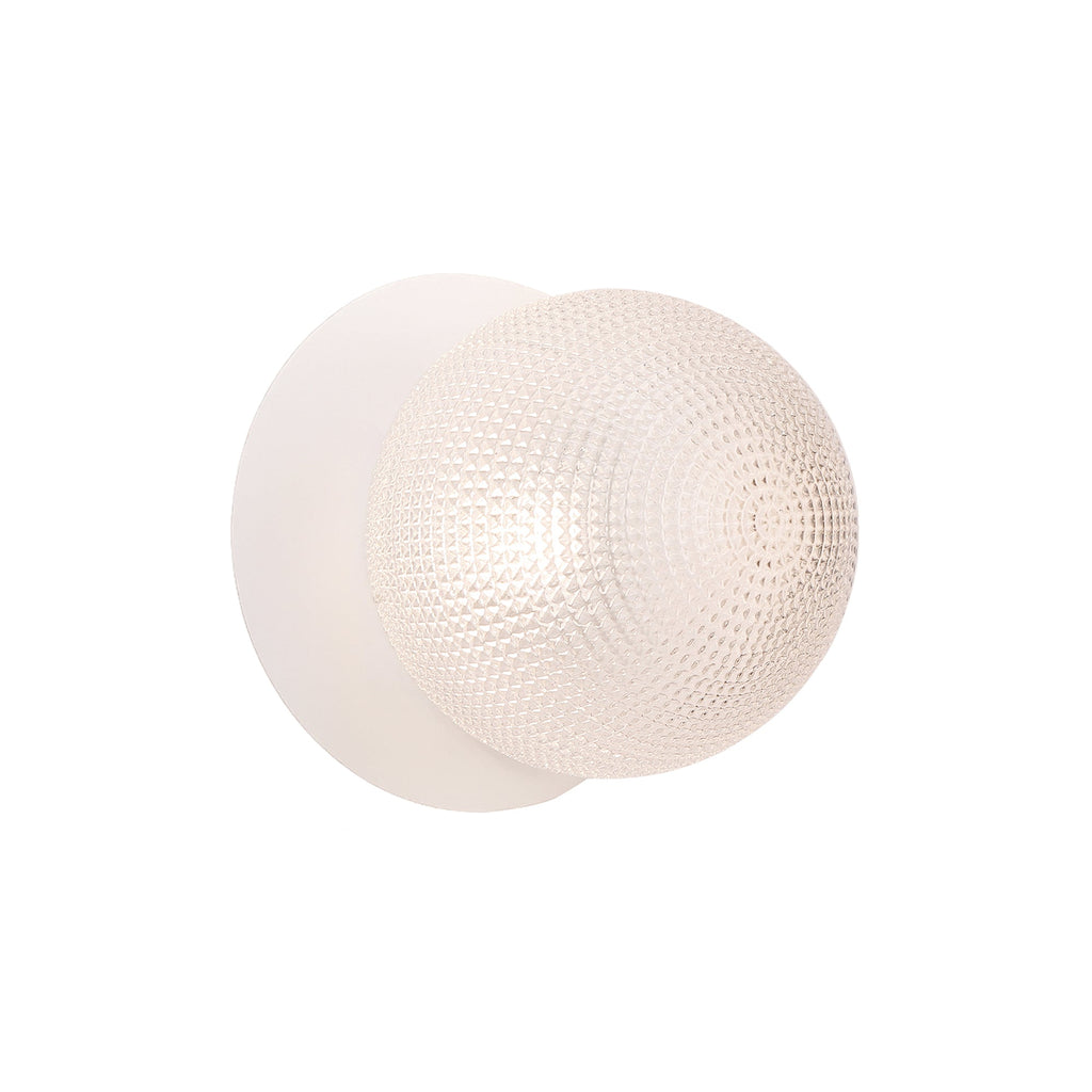 Odessa Diamond Cut Glass LED Wall Light - 10cm