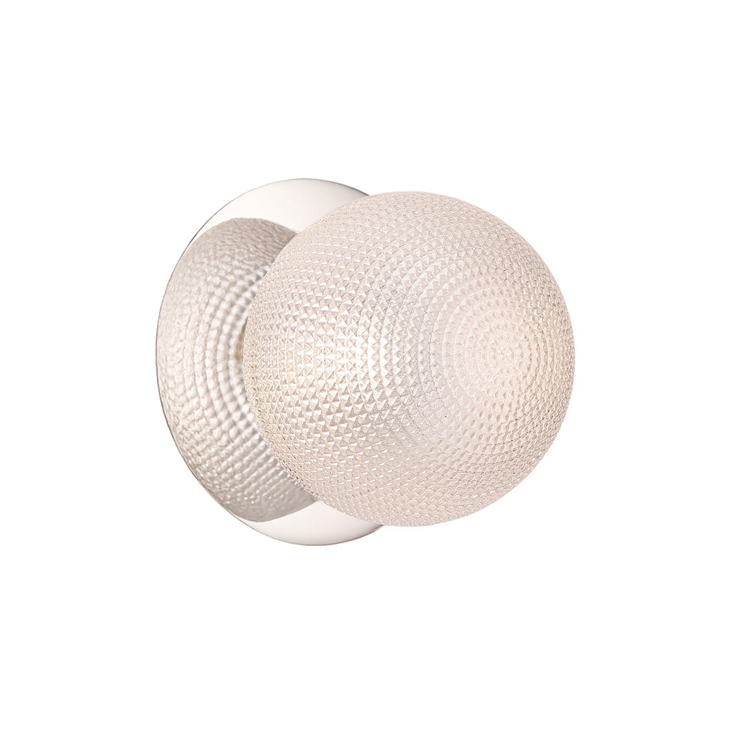 Odessa Diamond Cut Glass LED Wall Light - 10cm