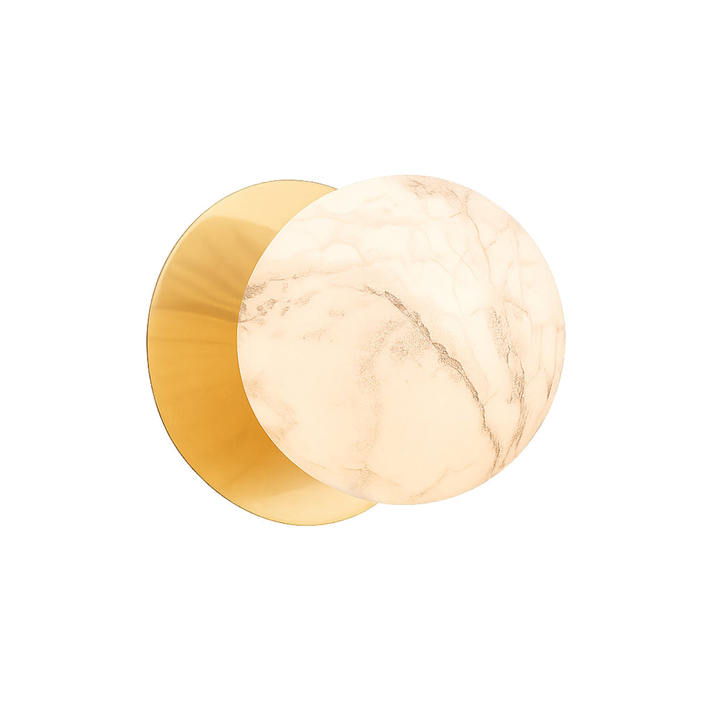 Odessa Marble Opal Glass LED Wall Light - 10cm
