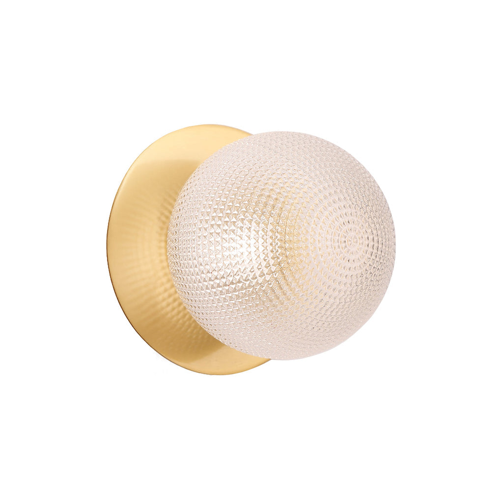 Odessa Diamond Cut Glass LED Wall Light - 10cm