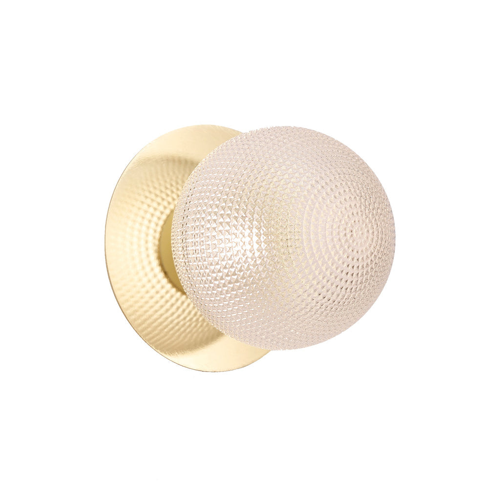 Odessa Diamond Cut Glass LED Wall Light - 10cm