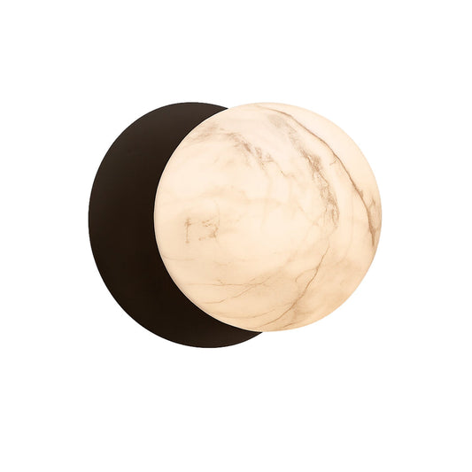 Odessa Marble Opal Glass LED Wall Light - 15cm