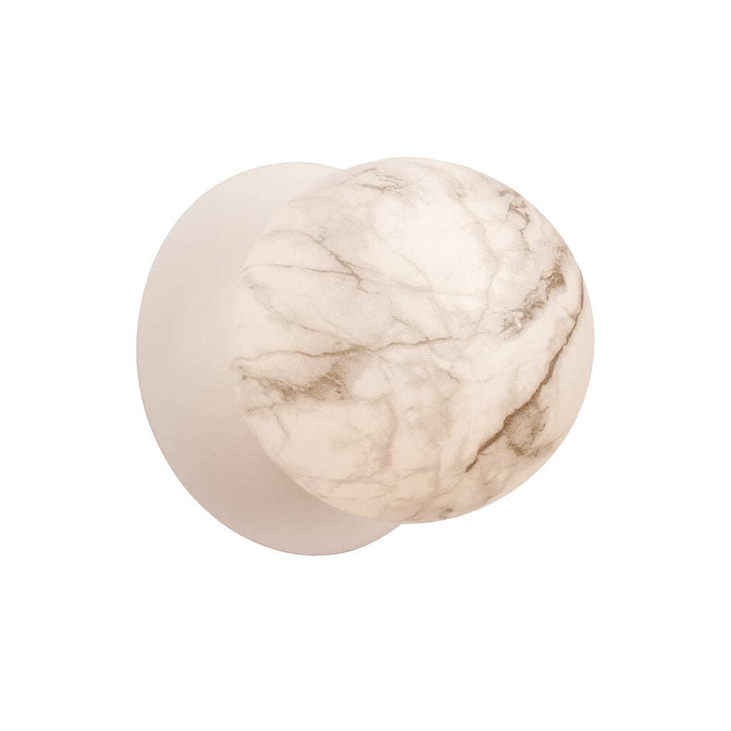 Odessa Marble Opal Glass LED Wall Light - 15cm
