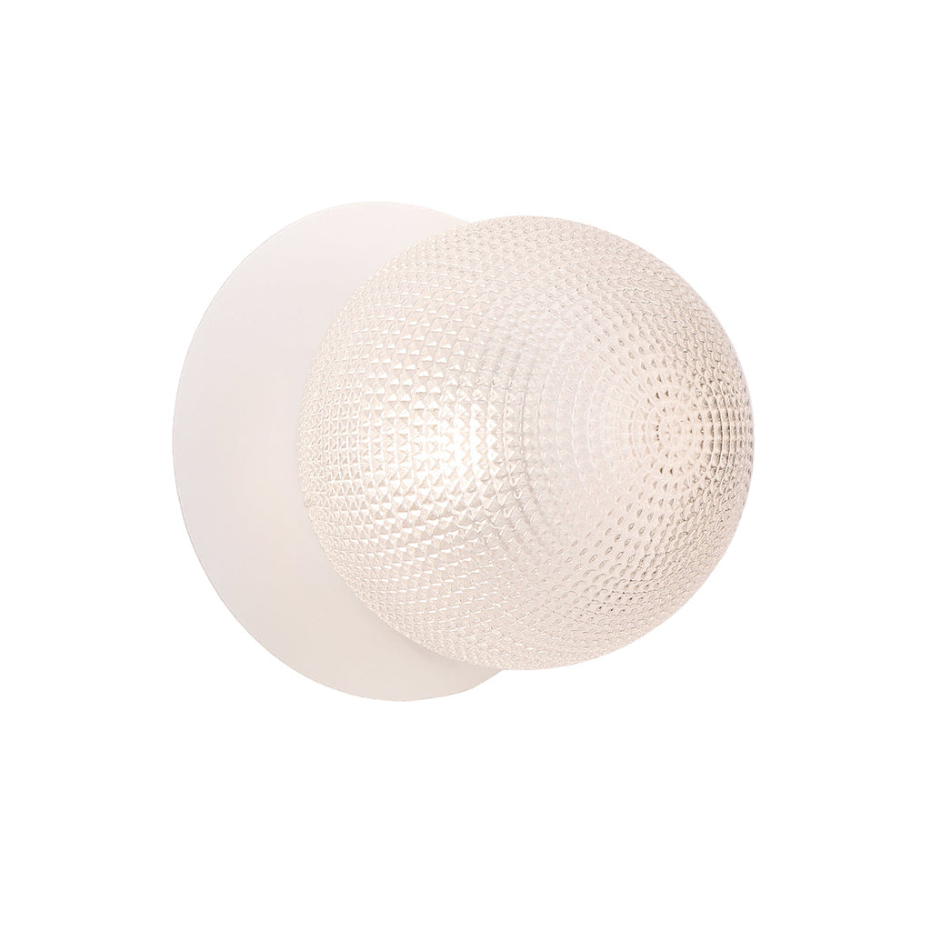Odessa Diamond Cut Glass LED Wall Light - 15cm