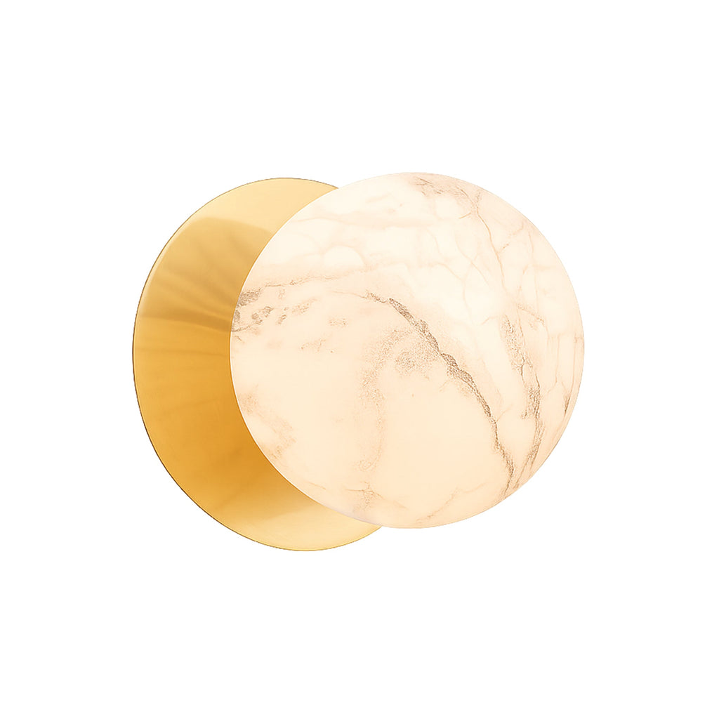 Odessa Marble Opal Glass LED Wall Light - 15cm