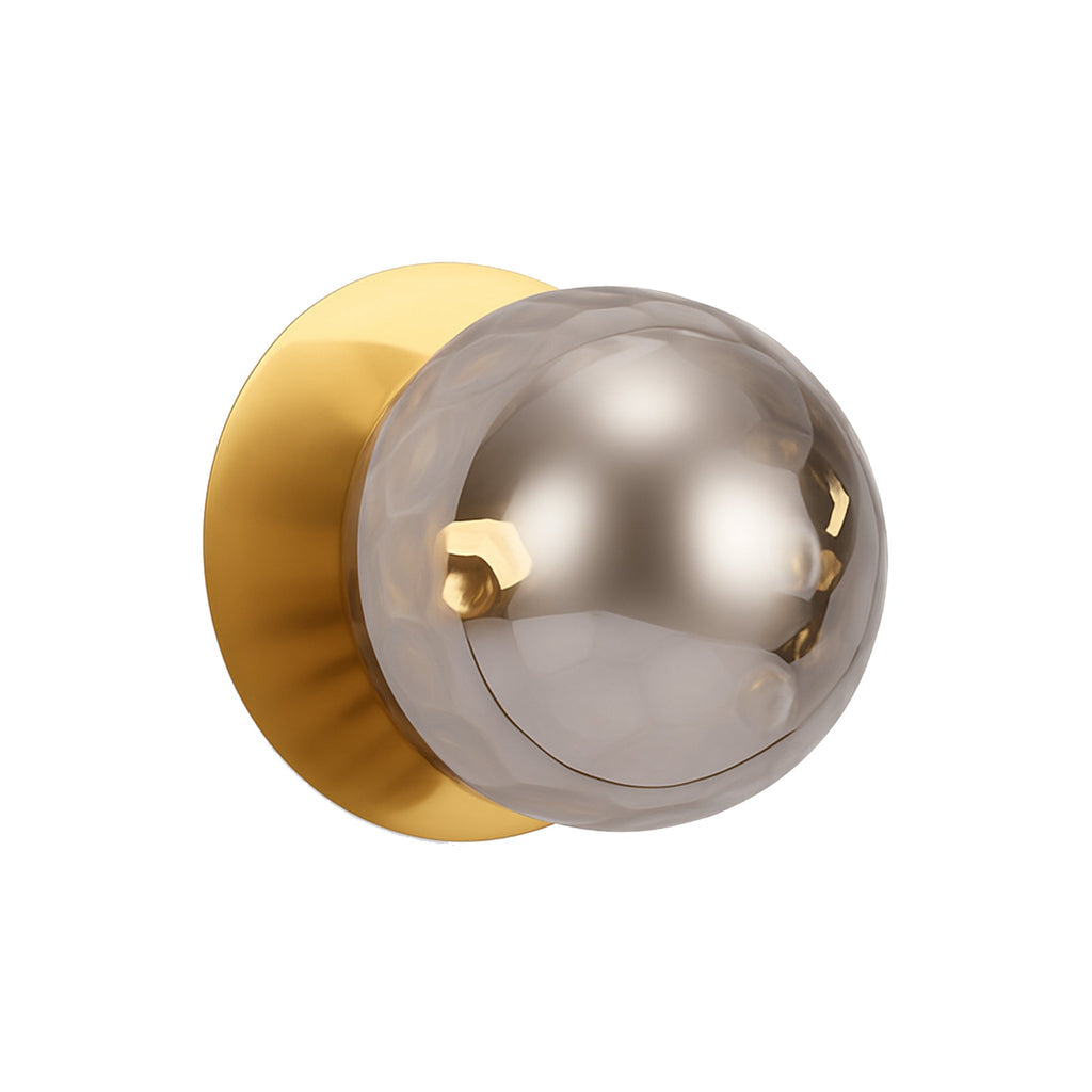 Odessa Molten Ripple Glass LED Wall Light - 15cm