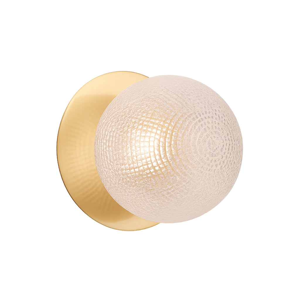 Odessa Diamond Cut Glass LED Wall Light - 15cm