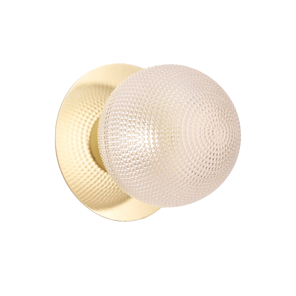 Odessa Diamond Cut Glass LED Wall Light - 15cm