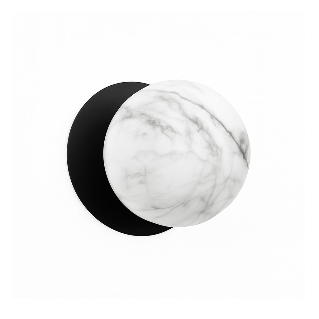 Odessa Marble Opal Glass LED Wall Light - 10cm