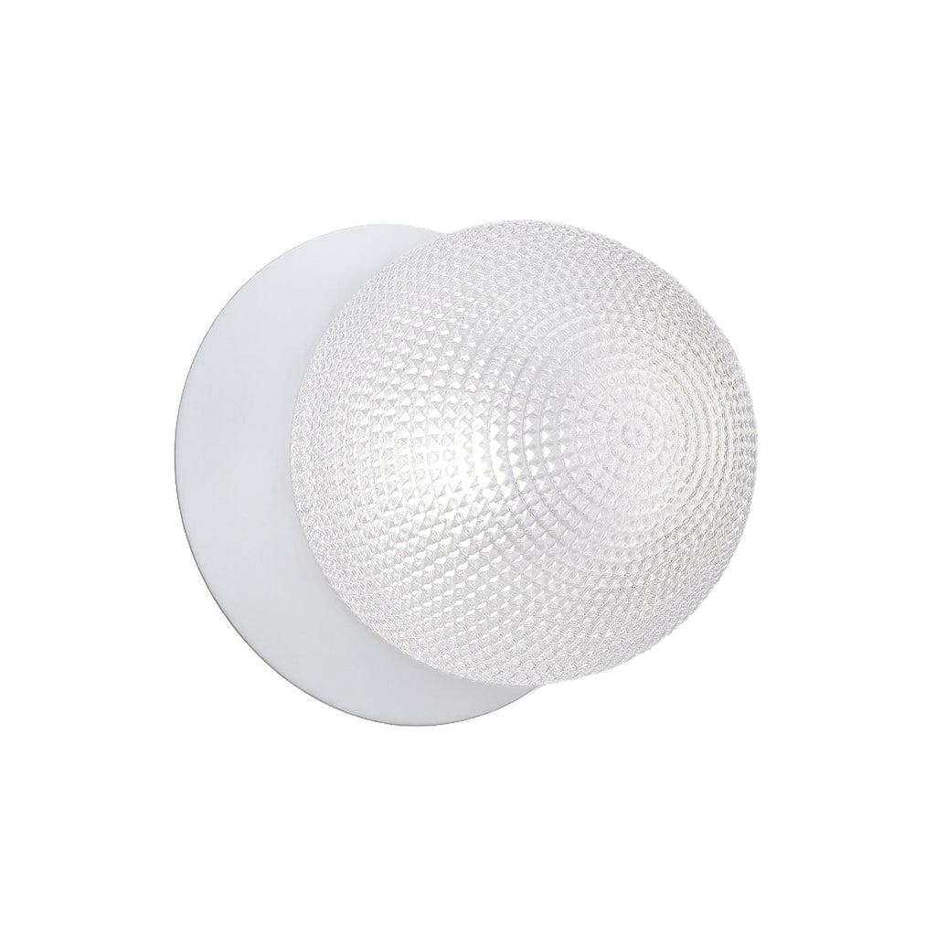 Odessa Diamond Cut Glass LED Wall Light - 15cm