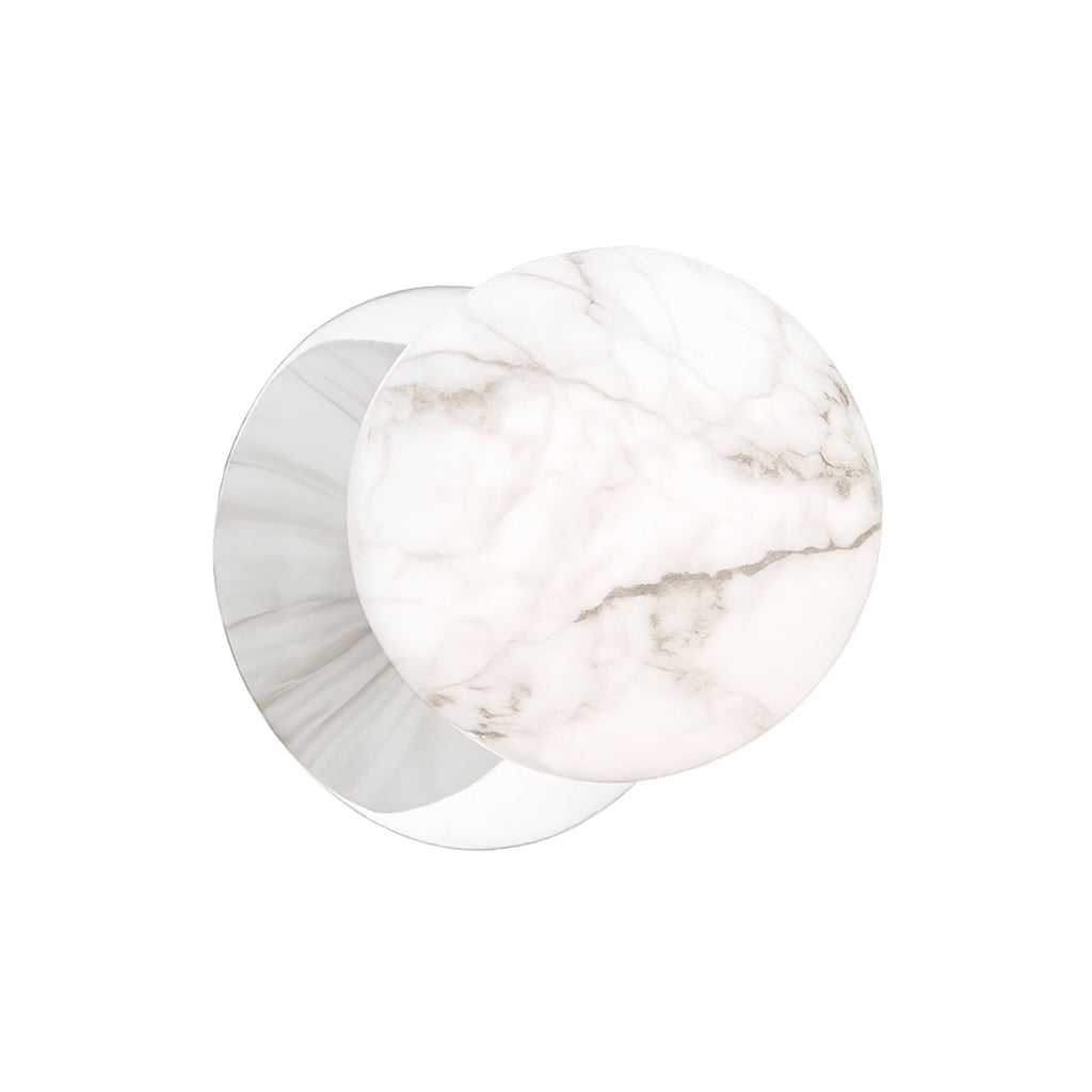 Odessa Marble Opal Glass LED Wall Light - 15cm