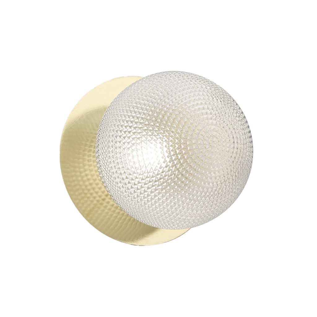 Odessa Diamond Cut Glass LED Wall Light - 15cm