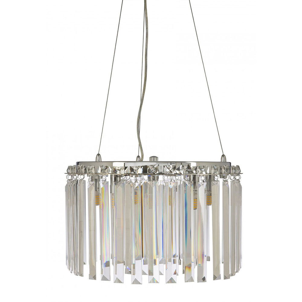 Lonza 6 Light Crystal Pendant