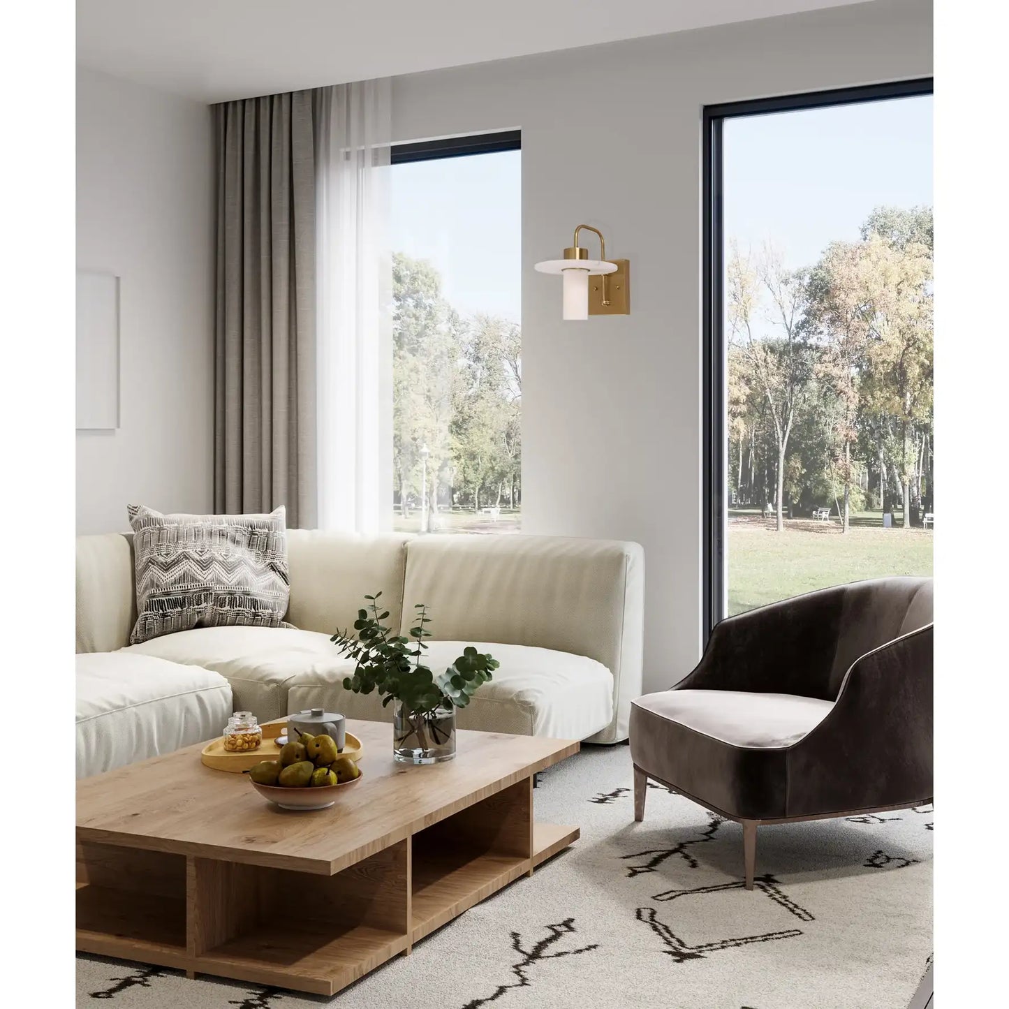 Lucerna: Round Hat Alabaster Wall Light