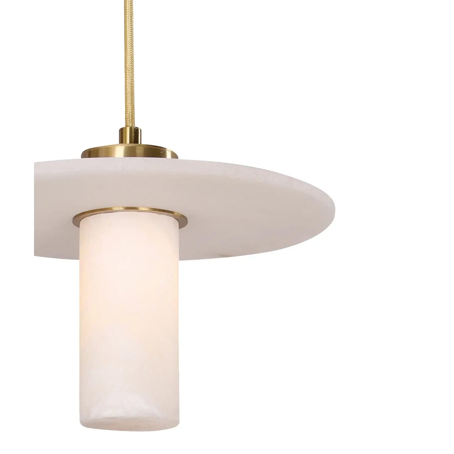 Lucerna: Round Hat Alabaster Pendant