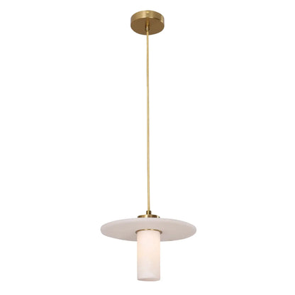 Lucerna: Round Hat Alabaster Pendant