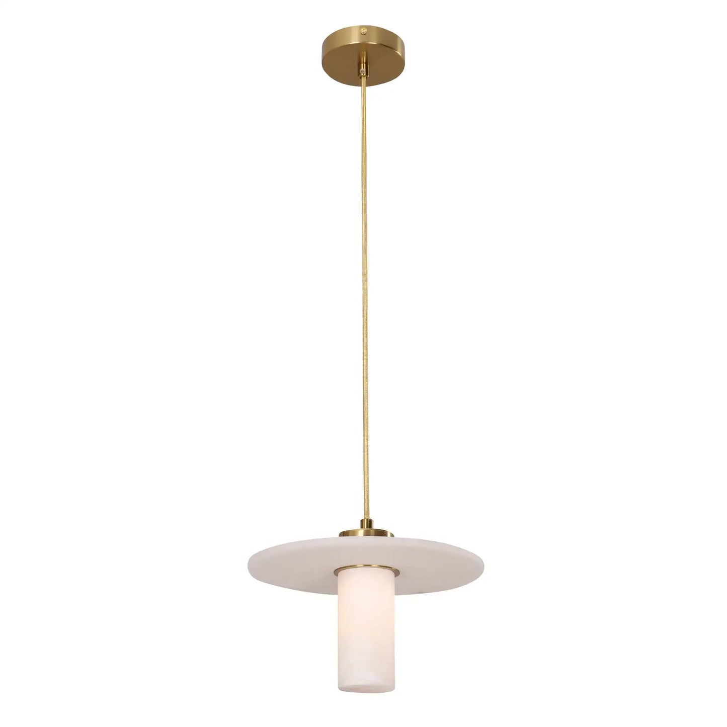 Lucerna: Round Hat Alabaster Pendant