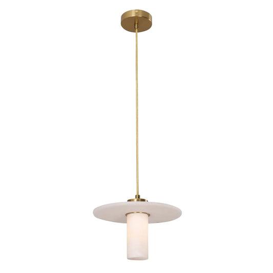 Lucerna: Round Hat Alabaster Pendant