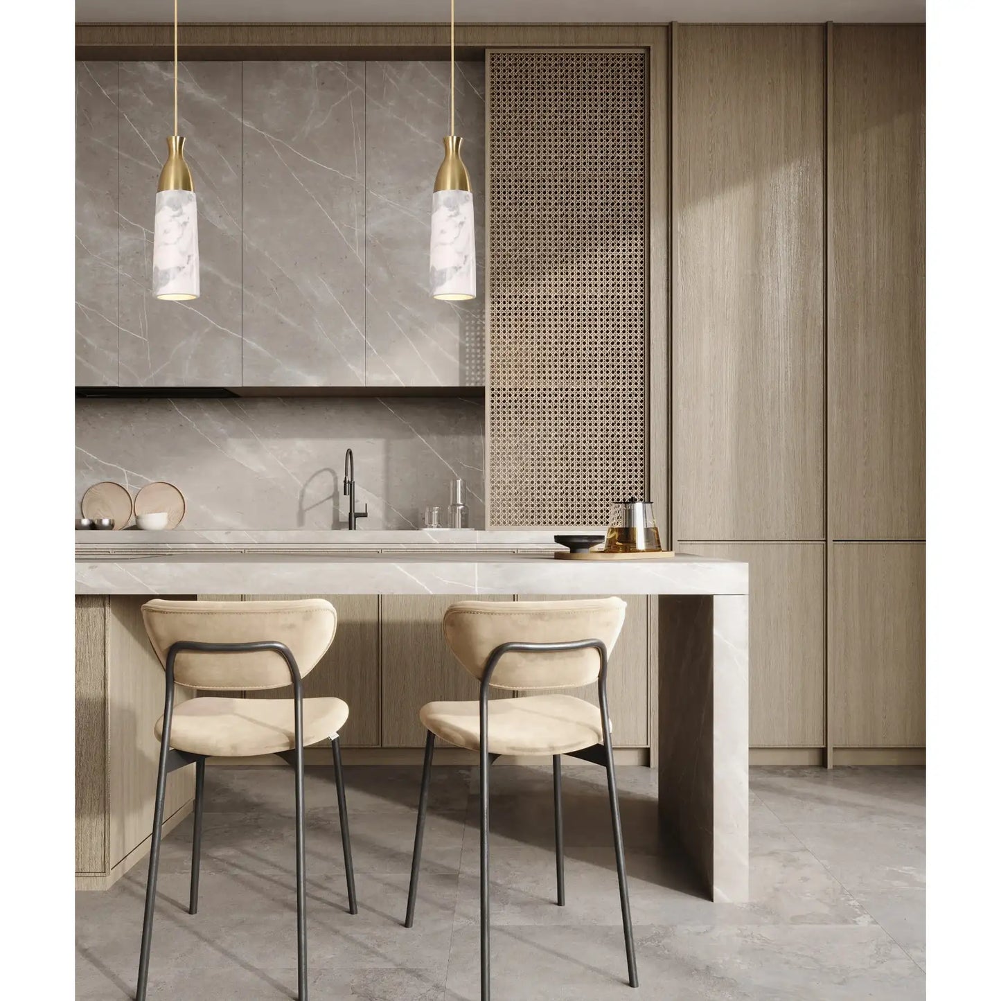 Marmol: Marble Pendant