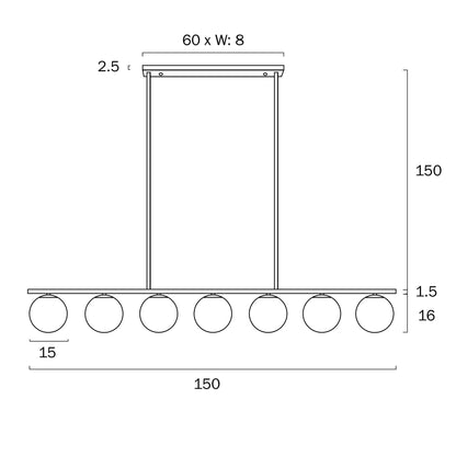 Marsten 7 Light Pendant