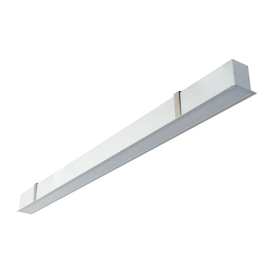 Max-50 Recessed Profile 1m C/W Opal Aluminium