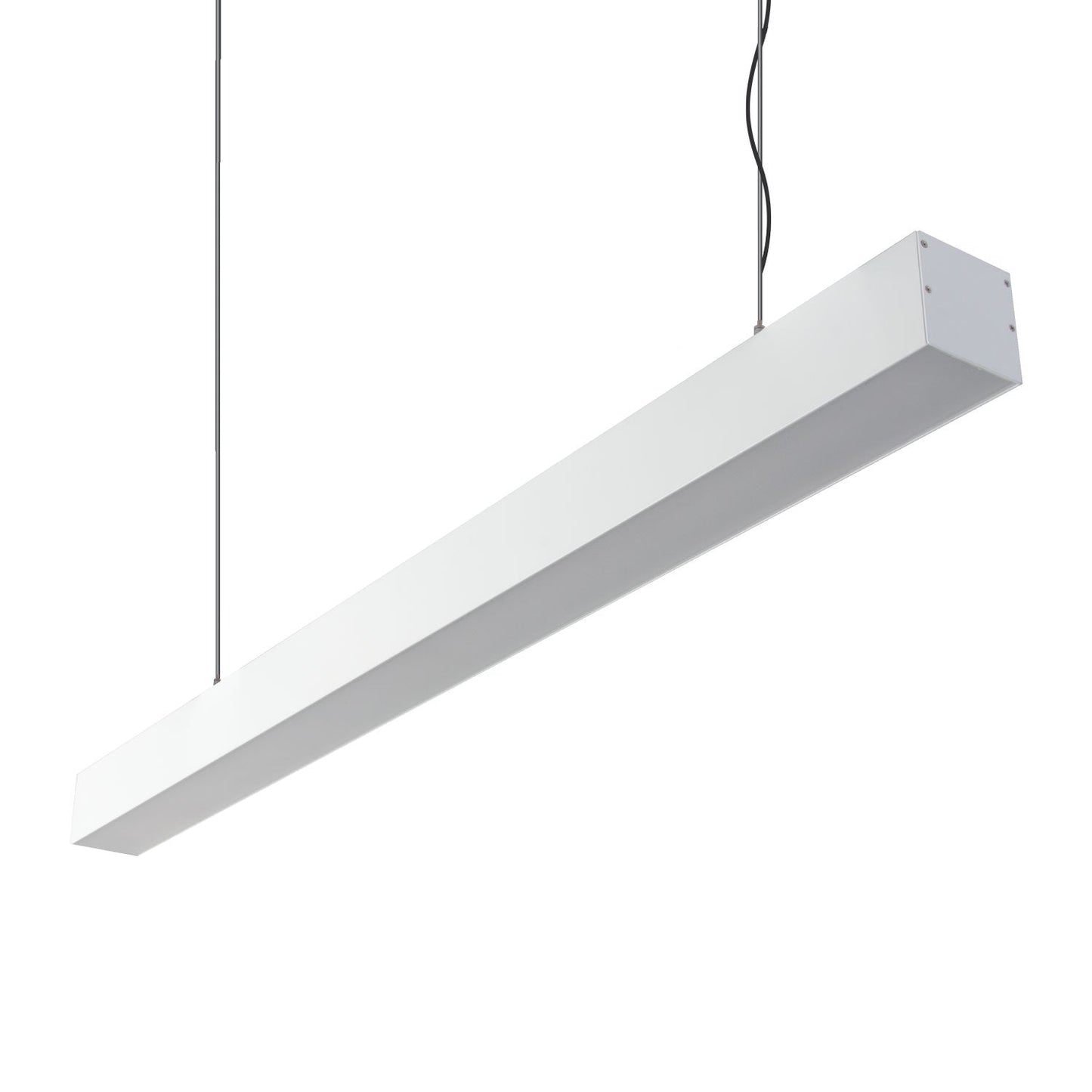 Max-75mm Down Pendant 1m C/W Opal White