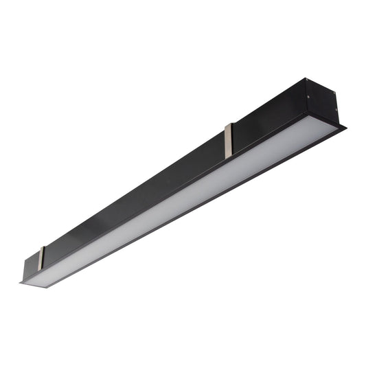 Max-75mm Recessed Profile 1m C/W Opal Black