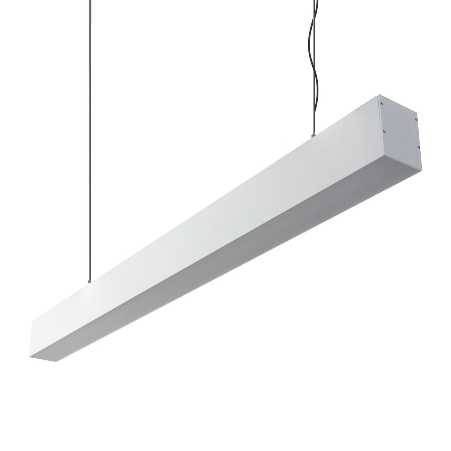 Max-75mm Two Way Pendant 1m C/W Opal White