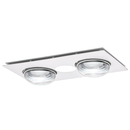 Profile forme LED Tri Colour 2 Heat Fan Light White Combo