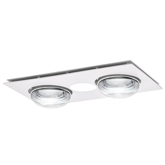 Profile forme LED Tri Colour 2 Heat Fan Light White Combo