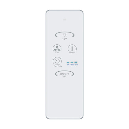 Remote Control Kit to Suit 3 in 1 Bathroom Heater Exhaust Fan