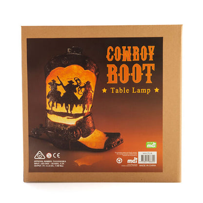 Cowboy Table Lamp Boot