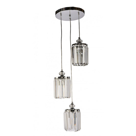 Miriana 3 Light Crystal Pendant