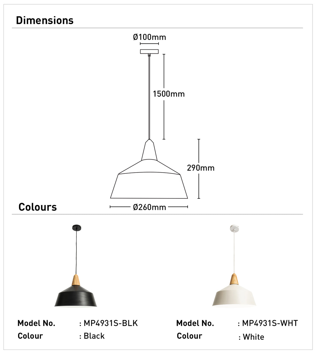 Noel Matt Metalware and Timber Pendant