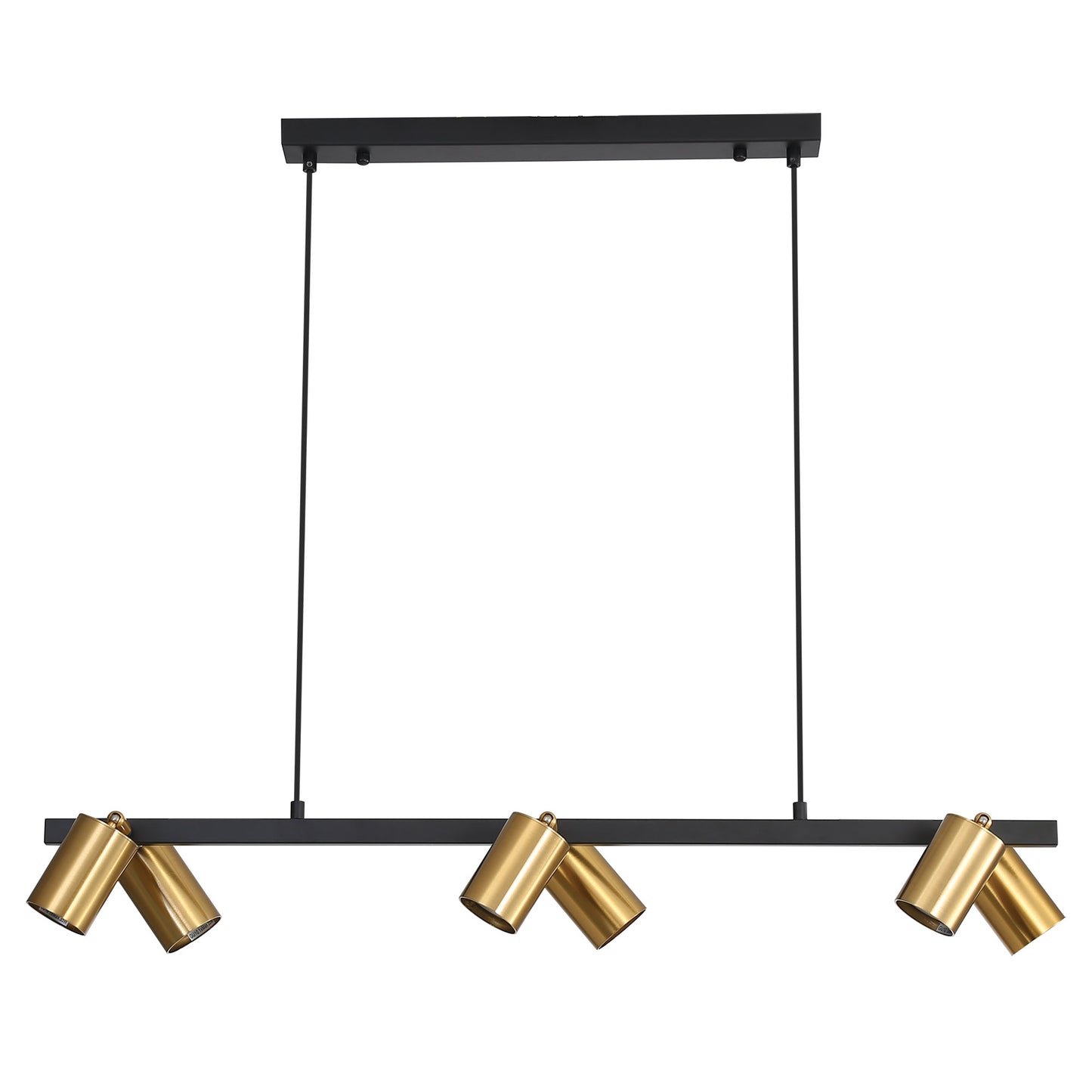Bridge 6 Light Gu10 Pendant Black