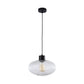 Miller.130 Single Pendant Clear/Black