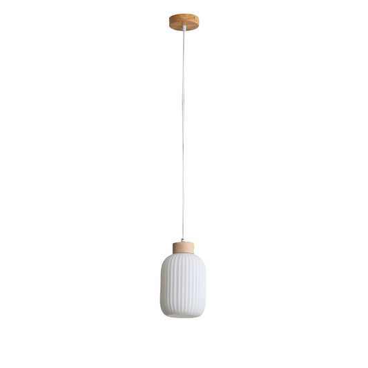 Bolli Timber & Opal Glass Pendant