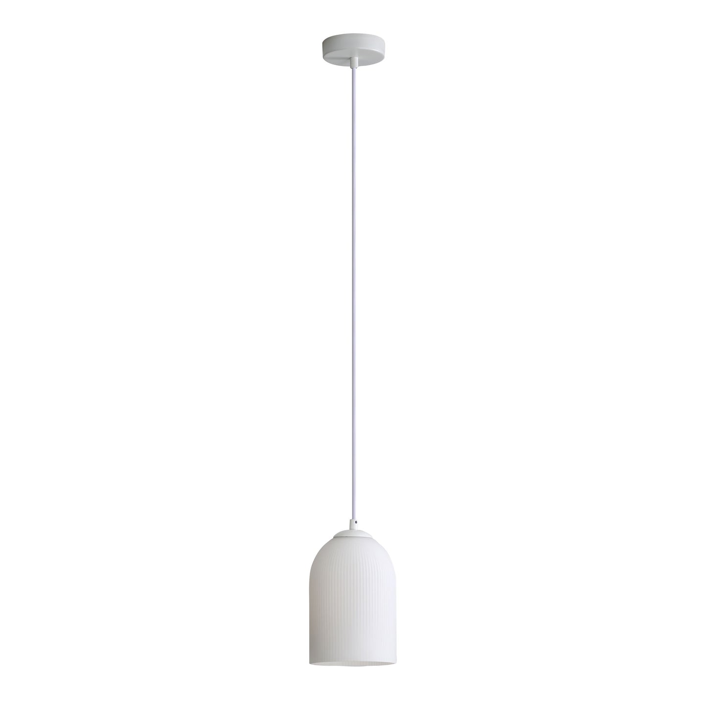Arley Ribbed Glass Pendant