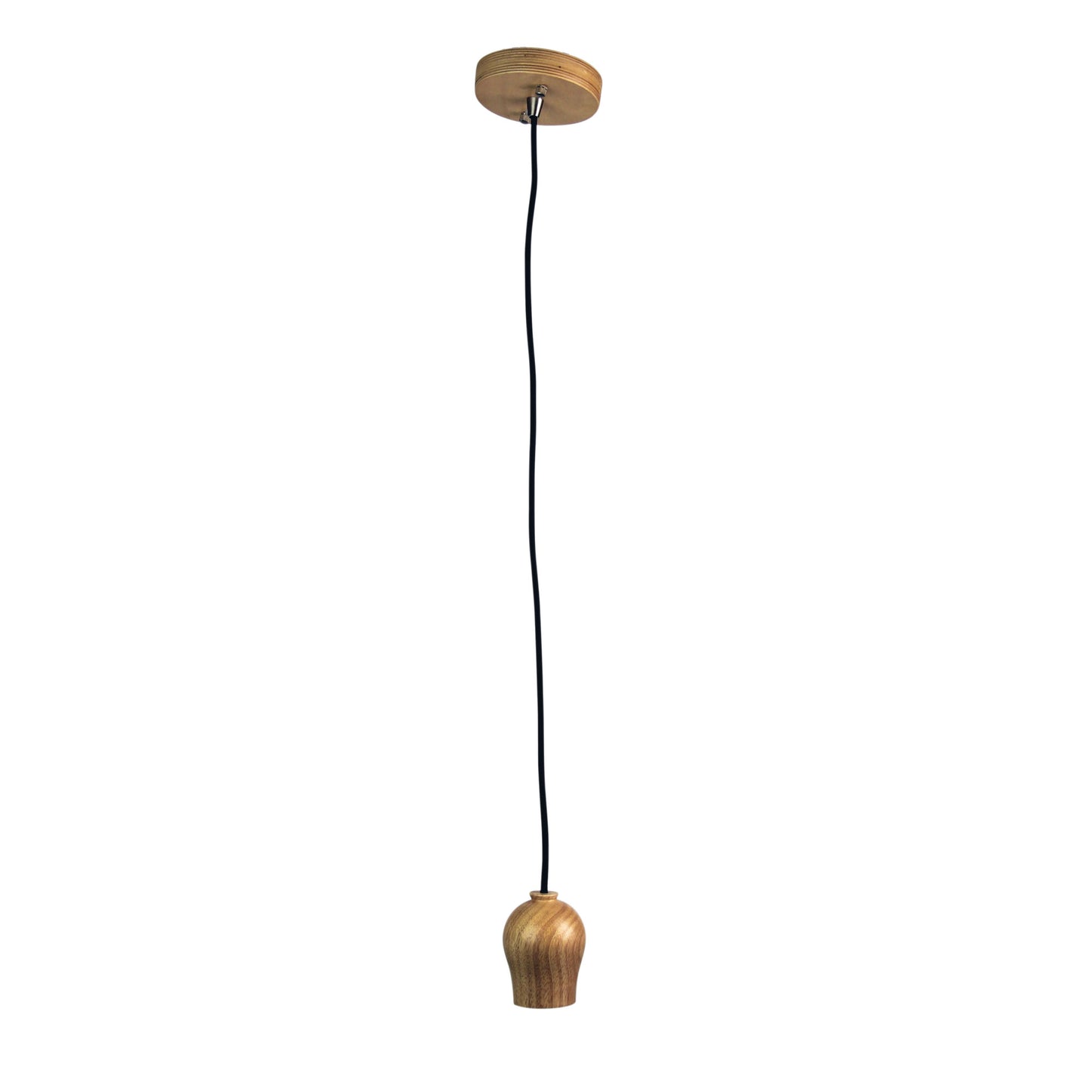 Bud Single Pendant Suspension Natural Timber