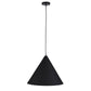 Conic Single Pendant Black