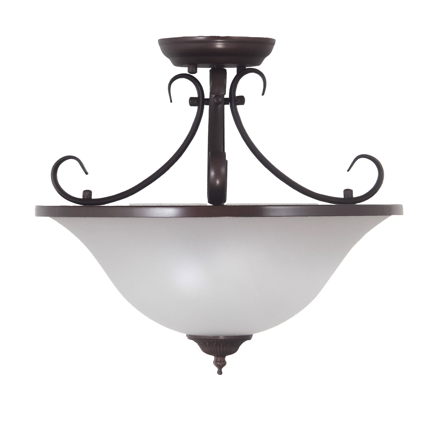 Gaston Ii 3Lt Semi-Flush Fitting Bronze