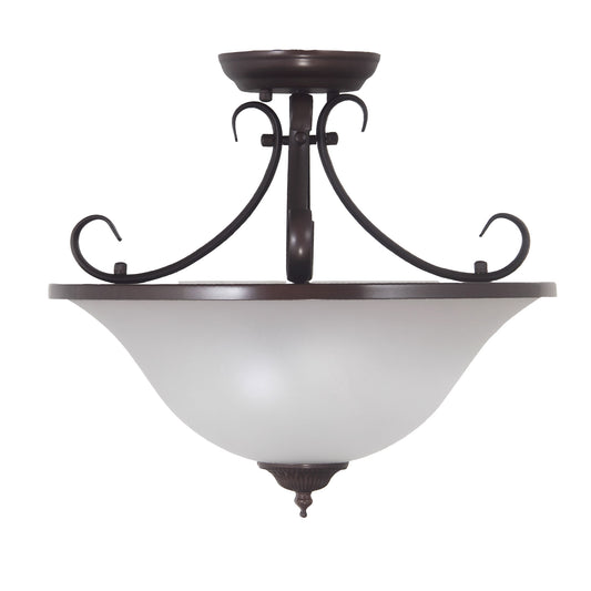 Gaston Ii 3Lt Semi-Flush Fitting Bronze